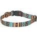 Heele Bohemian Cyan Dog Collar for Small & Medium Dogs - Adjustable Comfortable & Durable | Perfect for Puppies (34-53cm) - Buy Online on GoSupps.com