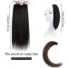 Invisible Hair Extensions Seamless Synthetic Clip in Hair Extension Natural Fluffy Hair Pads Hairpieces Increase Hair Top Side Cover Hairpiece for Women Girls (14INCH/35CM Black Brown) 14INCH/35CM Black Brown - Buy Online on GoSupps.com
