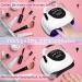 220W Professional UV Lamp for Gel Nails | Fast Touchscreen 4 Timers Portable LED Nail Lamp - Perfect for Home & Salon Use - Buy Online on GoSupps.com