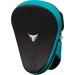 Muay Thai Round Boxing Pad Set - Real Leather MMA Kick Pads for Kickboxing & Martial Arts | Black/Turquoise - Buy Online on GoSupps.com