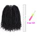 12 Inch Goddess Faux Locs Crochet Hair - 6 Packs Synthetic Braids with Curly Ends for Black Women (1B) - Buy Online on GoSupps.com