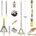 Sponge Floor Mop with Long Handle and 3 Absorbent Heads - Ideal for Home and Kitchen Hardwood Floor Cleaning - Buy Online on GoSupps.com