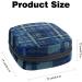 Menstrual Pad Bag with Zipper | Checkered Texture Ladies Napkin & Tampons Pouch for Women & Girls - Buy Online on GoSupps.com