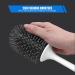 VMVN Compact Toilet Bowl Brush and Holder Set - Silicone Bristles for Deep Cleaning - Floor Standing Grey Design - Buy Online on GoSupps.com