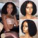 Shop Lace Front Human Hair Wig - Curly Middle Part Short Lace Closure Wigs for International Shipping - Buy Online on GoSupps.com