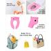 Pokanic Travel Potty Training Seat Cover with Non-Slip Silicone Pads and Carry Bag - Pink | Portable, Reusable Toilet Seat for Kids and Toddlers - Buy Online on GoSupps.com