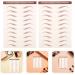 6 Feuilles Autocollants Sourcils Adh sifs 3D Effet Poil Poil Imperm ables Marron pour Maquillage Visage Quotidien Application Facile - Buy Online on GoSupps.com