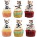 18pcs Funny Cat Cupcake Toppers for Boys Girls Pet Baby Shower Kitten Meow Party Supplies Favor Ninja Kung Fu Karate Cat Themed Birthday Party Decorations - Buy Online on GoSupps.com