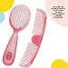 Safety 1st Easy Grip Brush and Comb in Raspberry Pink - Gentle Haircare Set - Buy Online on GoSupps.com