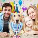 Dog Birthday Bandana Set with Cute Doggie Birthday Party Hat and Bow Tie for Cat and Dog Decoration(Blue) - Buy Online on GoSupps.com
