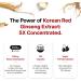 Just Glow Korean Red Ginseng 2500mg 120 Capsules - 5:1 Panax Ginseng Extract 500mg Per Serving - Standardized 7% Ginsenoside - Enhance Physical Performance & Increase Energy - 4 Months Supply - Buy Online on GoSupps.com