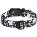 Buy Mercano Adjustable Dog Collar - Soft Nylon Comfort & Stylish Pattern for Small & Medium Dogs Puppies and Cats (Large Flower White) - Shop Now! - Buy Online on GoSupps.com