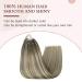 FSHINE 1G/S Balayage Microring Extensions | Remy Real Hair 45cm - Light Brown to Blonde Cold Fusion Hair Extensions #19/8/60 - Buy Online on GoSupps.com
