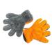 Dishwashing Gloves Plush Superfine Fiber Washing Gloves Coral Wool Car Washing Gloves Washing Bowls Gloves Tools Yellow
