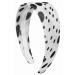Headband Hair Accessory Retro Elastic Black White Dots