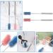 Toatelu Silicone Bottle Brush Set - 2-Piece Long Handle & Rotating Hygienic Cleaning for Baby Bottles & Food Glasses - Buy Online on GoSupps.com