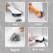 Crevice Cleaning Brush 3 in 1 Multi-Function Gap Cleaning Brush Efficient Floor Scrubbing Brush with Non-Slip Handle Bathroom Cleaning Brush Reusable White - Buy Online on GoSupps.com