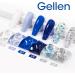 Gellen Winter Gel Nail Polish - 6 Shimmering Colors White Blue Gel Nail Polish Glitter Navy Blue Glitter White Gel Nail Polish Set Soak Off Manicure DIY Gel Nail Art for Girls Women Blue Honey - Buy Online on GoSupps.com
