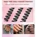 360pcs Glossy Black Almond Press on Nails - Medium Length Fake Acrylic Nails with Adhesive Tabs for Women & Girls - Buy Online on GoSupps.com