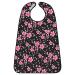 Morcheiong bibs for adults for women and men washable and reusable adult bibs for older people with optional collecting container unit size black