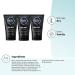 NIVEA MEN DEEP Cleansing Beard & Face Wash - Charcoal Infused, 3 Pack (3.3 Fl Oz Each) - Buy Online on GoSupps.com