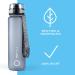 Refyll Sport Drinking Bottle with Fruit Container | BPA-Free Tritan Water Bottle for Sports Fitness School & Office (1L Gray) - Buy Online on GoSupps.com