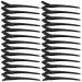 26 pieces black deny hair clips 3.54 inch denbill hairdresser hair clips metal clamps hairdresser hare-hair clips alligator curl hair cliff with holes for hair clips women girls