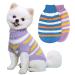 KASESSS 2 Pcs Dog Jumper Winter Dog Jumpers Small Warm Small Dog Jumper Knitted Puppy Jumpers for Small Dogs Puppy Sweater Dog Clothes for Small Dogs Cats Kitten Yorkie Chihuahua(Blue Purple)