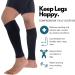 CompressionZ Calf Compression Sleeves (20-30mmhg) - Support for Shin Splints, Running, Leg Pain - Black/Black Medium - Buy Online on GoSupps.com