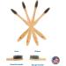 Bamboo Aesthetic Toothbrush Wood Set of 10 | Ultra Soft Bristles | Charcoal Infused | American Brand | Upgrade Hygiene & Reduce Waste | Earth Friendly - Buy Online on GoSupps.com