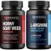L Arginine and Horny Goat Weed Bundle for Powerful Male Enhancing Supplement for Performance & Endurance Due to Increased Vascular Support