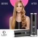 LEV Automatic Curling Iron | Portable Ceramic Hair Curler with Auto Shut-Off | USB Hair Curling Wand - Black - Buy Online on GoSupps.com