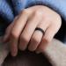 ThunderFit Silicone Wedding Bands for Women - Breathable 2 Layer Multipack | 5.5mm Wide & 1.5mm Thick | Variety Colors (Black-White Marble-Black Light Red) | Sizes 6.5-7 - Buy Online on GoSupps.com