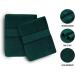 Fluffy 100% Cotton Dark Green Bath Sheets Set of 2 - Eco-Friendly, Super Soft & Highly Absorbent - Oeko-Tex Certified - 34 x 66 Inches - Buy Online on GoSupps.com