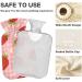 Naanle Checked Flower Strawberries 1L Heat Bottle with Cover - Transparent Hot Water Bottle for Pain Relief & Warmth Ideal for Bed Hands & Feet Therapy - Buy Online on GoSupps.com