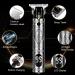 Professional Men's Hair Clippers - Zero Gapped Cordless Trimmer with LED Display - Vintage Silver - Buy Online on GoSupps.com
