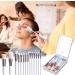 Travel Makeup Brush Set - 14 Small Make up Brush Sets for Women Makeup Brush Kit with LED Cosmetic Brush Set with Storage Box Portable Beauty Brush Set for Girls Womens White - Buy Online on GoSupps.com