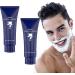 2 pcs Men Permanent Hair Beard Removal Cream Depilatory Paste Face Natural Soft Painless Beard Remover Cream for Face Underarms Legs Chest Arms