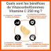 VITASCORBOL - GUMS 250 - Vitamin C 250 mg dietary supplement - Vitality and immune defenses1 - Vegan ingredients - 45 Gums - Buy Online on GoSupps.com
