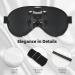 SSIMOO Black Robot Print Eye Mask - Ultra-Soft Light-Blocking for Optimal Comfort & Restful Sleep - International Shipping Available - Buy Online on GoSupps.com