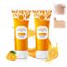 2Pcs Orange Exfoliating Gel For Face & Body 2026 Exfoliating Cleansing Gel Scrub Pore Orange Peeling Scrub Deep Clean Pores Remove Blackheads & Moisturize Skin All Types Skin