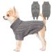 Liebeedd dog sweater Small dog sweater winter warm dog sweater Christmas sweater dog fleece christmas dog sweater clothing for French bulldog chihuahua gray xs xs - back 23cm breast 32cm gray