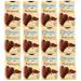 CAIYA 12 x Moulin Blanc Biscuits Frollini Batticoeurs with cocoa and chocolate without palm oil rich in taste 350 g 12 packs