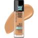 Maybelline Fit Me Matte + Poreless Liquid Oil-Free Foundation Makeup, Toffee, 1 Count