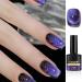Gel Nail Polish Glitter Cat Eye Gel Nail Varnish Sparkly Purple UV/LED Soak-Off Gel Nail Varnish Highly Pigmented 9D Magnetic Nail Gel Shimmer Galaxy Nail Art Salon DIY Gifts