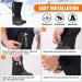 Hikenture Waterproof Zipper Leg Gaiters - Anti-Tear, Water-Resistant & Breathable for Men & Women - Adjustable Snow Boot Gaiters for Hiking & Hunting - Black Medium - Buy Online on GoSupps.com