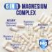 Magnesium Complex Capsules 500mg - High Absorption Chelated Magnesium Mineral Supplements - with Oxide Glycinate Malate Citrate for Muscle Bone and Heart Health Support - 120 Capsules 120 Count (Pack of 1) - Buy Online on GoSupps.com