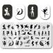 NICENEEDED 6 * 12cm Angel Nail Stamping Plates Finger Angel Different Designs Nail Printing Template Stainless Steel Nail Art Stamp Stencils Tools for DIY Making Style 2 - Buy Online on GoSupps.com