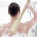 Natural Exfoliating Loofah Back Sponge Scrubber with Long Wooden Handle - Pack of 2 | Body Shower Bath Spa Loofa Set - Buy Online on GoSupps.com