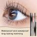 Hardcore Brushless Mascara Curling Mascara Set Waterproof Long-Lasting Non-Falling Non-Clumping Mascara Ultra-Slim Metallic Mascara for Charming Eye Makeup Black+brown - Buy Online on GoSupps.com